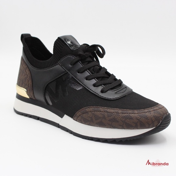 Michael Kors Black and Brown Athletic Shoes - Picture 1 of 5